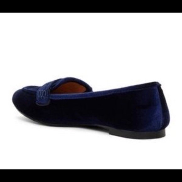 Madden Girl Blue velvet Loafers - Picture 4 of 6